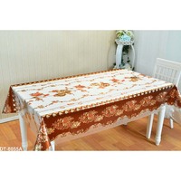 Nappe en lin blanc, or, pour mariage, maison, hôtel, pétales de samouran, rectangulaire, pour Halloween