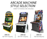 Console de jeu d'arcade en bois économique, machine vidéo à monnayeur, console de jeu de combat rétro classique Moonlight Box, vente en gros