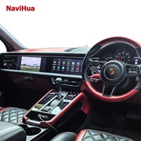 Radio para Auto Android Navihua para Porsche Macan 2014-2016, Pantalla Táctil Dual de 12.3 Pulgadas, Navegación GPS, Estéreo para Auto, CarPlay, Monitor DSP