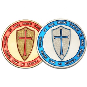 Moneda Conmemorativa de Metal del Guerrero Caballero Templario, Recuerdo Promocional del Fabricante de Regalos - Product Image 3