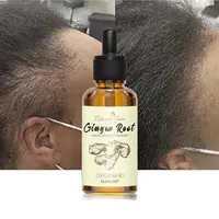 Etiqueta privada atacado de couro cabeludo orgânico natural vegan preto tratamento de perda de cabelo gengibre óleo para crescimento do cabelo