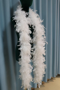 Bulk Craft Costume Dance Party <strong>Halloween</strong> <strong>Decor</strong> 80g Thick Chandelle Plume Dyed Marabou Turkey Feather Boa - Product Image 2