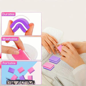Portable Double face 100/180 tampon à ongles éponge <span class=keywords><strong>lime</strong></span> à ongles Mini bloc de tampon à ongles - Product Image 4