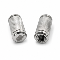 Élément de fixation moleté diamanté en acier inoxydable de précision, tourné CNC, avec logo personnalisé gravé, pour boîtiers électroniques automobiles