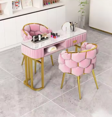pink table