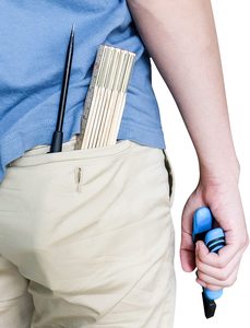 Règle pliante <span class=keywords><strong>de</strong></span> <span class=keywords><strong>charpentier</strong></span> en plastique, légère, en composite, avec fractions d'inch faciles à lire - 6,5 pi / 2 m - Product Image 6