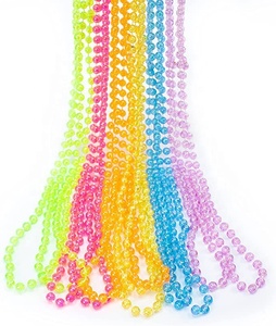 Vente en gros de perles Mardi Gras <span class=keywords><strong>Assortiment</strong></span> de colliers de perles en vrac Mardi Gras 33 pouces 7mm Accessoires de costumes de fête - Product Image 6