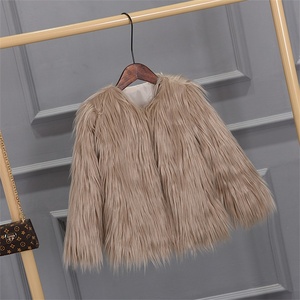 2021 moda rosa bambini <span class=keywords><strong>pelliccia</strong></span> di volpe cappotti fantasia bambine bambini giacche marrone <span class=keywords><strong>per</strong></span> l'inverno - Product Image 5