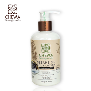 Lotion corporelle à base d'huile de sésame biologique 240G Riche en vitamine E Hydratation intense et protection de la peau contre la pollution - Product Image 1