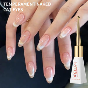 Barniz de Gel de ojo de gato semipermanente brillante de cristal desnudo elegante de 10ml con esmalte de Gel de <span class=keywords><strong>uñas</strong></span> magnético de partículas ultrabrillantes - Product Image 3