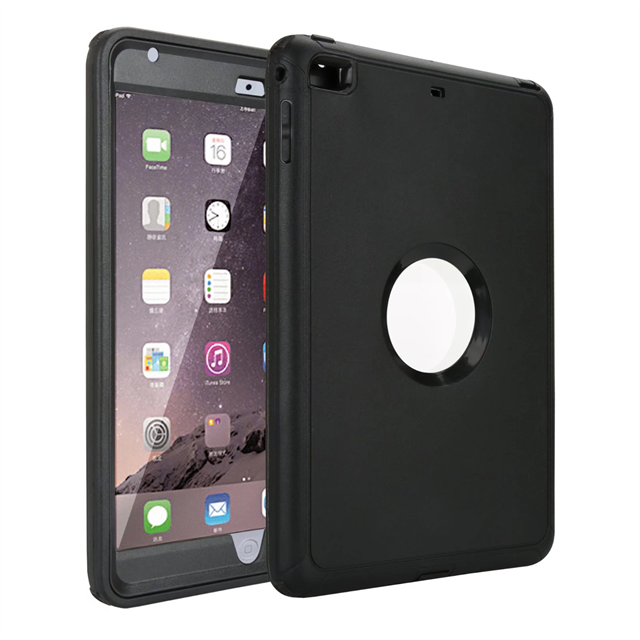 Heavy Duty Defender Case for iPad Mini 4/5 Rugged Style Shockproof Triple Layers Protective Tablet Cover Durable PC TPU Material