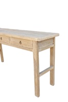 Meubles antiques chinois en gros rustique recycler orme en bois naturel Table Console à deux tiroirs