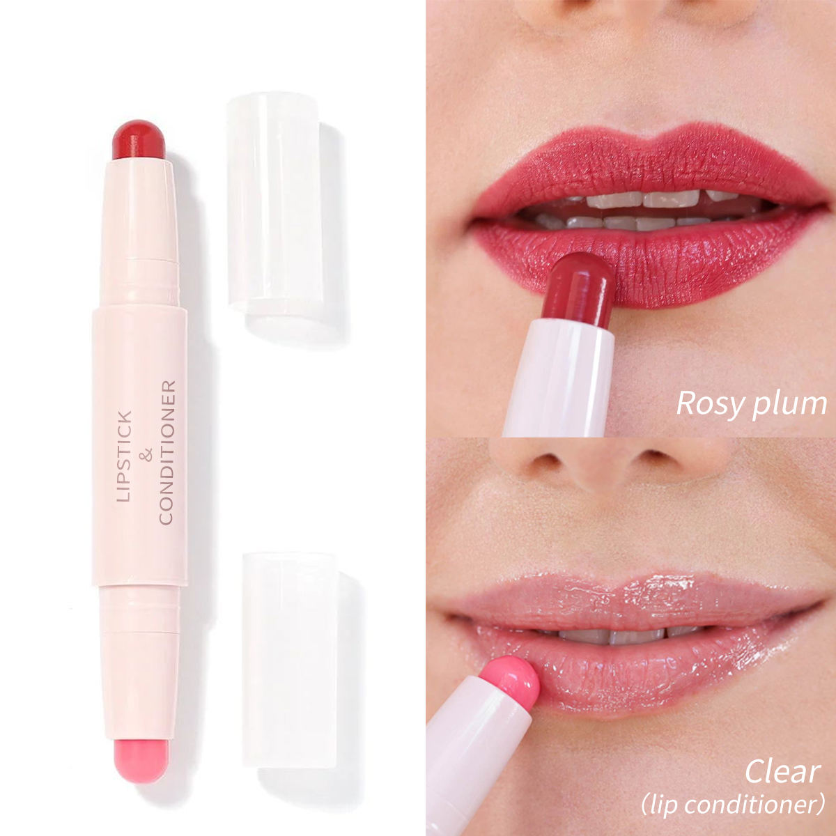 #3 Rosy plum + Clear