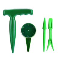 Semoir manuel miniature réglable, semoir de jardin en plastique durable pour une distribution précise des graines