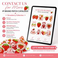 Bulk aardbeien geborduurde schattige Kawaii fruit strik melk cake ijslolly beer hart strijk-op naai borduur patches
