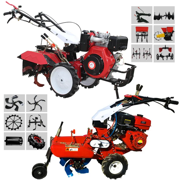 Traktor Kompak Daya Mini Manual Mesin Pertanian Kecil Traktor Tiller Penjualan Mitsubishi