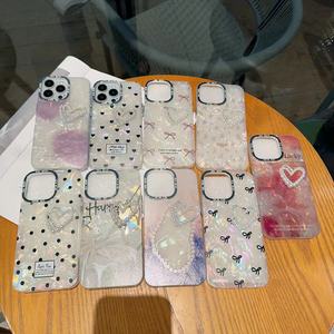 Thiết kế thời trang quyến rũ lớn các loại TPU trường hợp điện thoại di động cho <span class=keywords><strong>iPhone</strong></span> 16 Pro Max 15 cộng với vẻ đẹp điện thoại di động Bìa mạ điện - Product Image 1