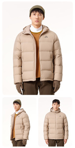 Pelliot 800 Fill Power Goose Puffer <strong>Jacket</strong> <strong>Plus</strong> <strong>Size</strong> Hood Print <strong>Light</strong> <strong>Weight</strong> Breathable Winter Men 2023FW ODM/OEM Reversible - Product Image 4
