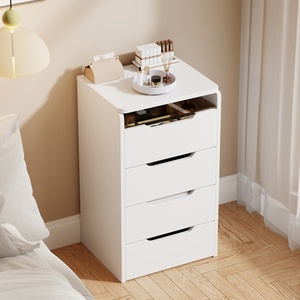 Tocador con Luz de Tres Colores y Espejo para Dormitorio, Apartamento Pequeño, Almacenamiento, Maquillaje, Muebles de Dormitorio - Product Image 3