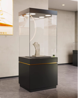 Vitrine de présentation de bijoux en verre, comptoir d'exposition pour musée, vitrine pour téléphones portables, présentoir d'antiquités, conteneur minimaliste
