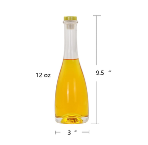 375ml Whisky Vino Bebidas Aceites Kombucha Kefir Vinagre <span class=keywords><strong>Cerveza</strong></span> Botellas de vidrio transparente con tapas superiores en T - Product Image 6