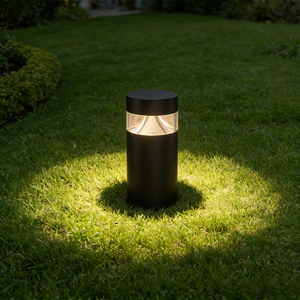 Высококачественный садовый декоративный светильник: регулируемый светодиодный фонарь-столбик с теплым светом, круглый прожектор для наружного освещения - Product Image 5