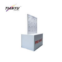 TIANYU pour Bijoux, Stand de Vente Extérieur, Table de Vendeur, Stand d'Exposition, Stand Pliable Pop-up, Affichage de Salon Professionnel, Toile de Fond