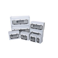 Boîtier de distribution en plastique ABS étanche Ip66 Boîtier électrique Boîtier de disjoncteur électronique sur rail Boîtier de boîtier