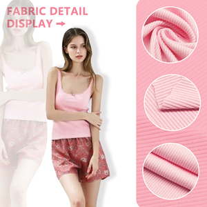 30S Viscose Spandex 2x2 Rib Fabric 150cm Width 250gsm Super Stretch Knitted For Vests T Shirts Base Shirts <b>Underwear</b> Apparel - Product Image 4