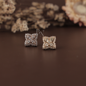ต่างหูเพชรเลี้ยงในห้องปฏิบัติการสำหรับผู้หญิง เงินแท้ ทอง 10K ทอง 14K ทอง 18K เครื่องประดับหรูหราสง่างาม ของขวัญสำหรับสไตล์หรูหราในชีวิตประจำวัน - Product Image 1