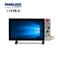 Montaje en pared Todo en uno Pantalla táctil capacitiva industrial Sistema de brazo de soporte de PC Full HD Panel industrial sin ventilador PC
