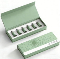 Boîte d'emballage aseptique personnalisée pour flacons, boîte rigide en papier holographique durable avec fermeture magnétique, étiquettes pour flacons de 3 ml/5 ml/10 ml