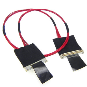 Kabel Koaksial Mikro LVDS 40Pin 0.5mm 20455 dengan Panjang Kustom, Kabel Twisted Pair untuk Printer Inkjet dan Panel Layar LCM - Product Image 6