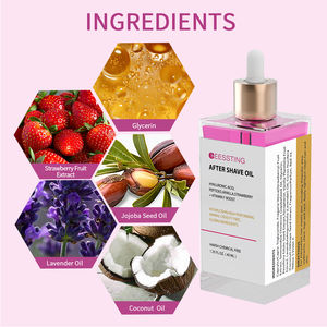 Custom Logo Herbal Non-sticky Aftershave Soothes Red and Swollen Skin Preventing Hair <b>Growth</b> Exfoliating After Shave <b>Oil</b> - Product Image 4