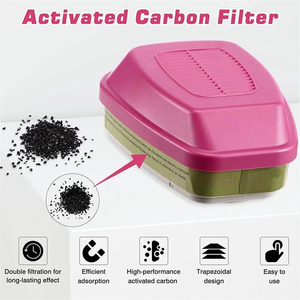 Full <b>Face</b> High Safety Gas Mask Industrial Multiple 6800 Full <b>Face</b> Respirator Reusable Silicone Respirator with Double Filters - Product Image 2