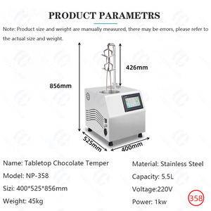 Máquina Temperadora de Chocolate Automática Pequeña para Uso Comercial, para Snacks - Product Image 6