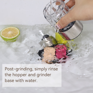 Stainless Steel Gravity Salt & <b>Pepper</b> Set Ceramic Grinding Core 7-Level Adjustable Coarseness USB Rechargeable - Product Image 4