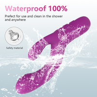 Vibrateur Lapin Passion à Trois Pointes Étanche, 10 Modes de Vibration, Masturbateur Érotique pour Adultes, Produit Sexuel Féminin