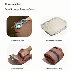 Oreillers de camping gonflables ergonomiques et compacts, légers et compressibles, pour le voyage – Vente en gros - Product Image 3