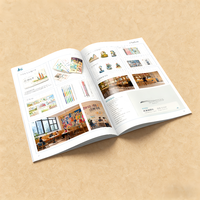Édition personnalisée Livret d'impression offset Flyer plié Brochures de magazines Catalogue Photo Papier Impression de livres