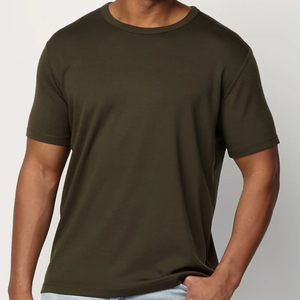 Interlock girocollo t-shirt da <span class=keywords><strong>uomo</strong></span> in <span class=keywords><strong>lana</strong></span> Merino da <span class=keywords><strong>uomo</strong></span> t-shirt a manica corta estiva da <span class=keywords><strong>uomo</strong></span> t-shirt - Product Image 2