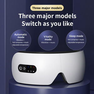 Masque oculaire intelligent à chargement USB, soin chauffant, soulagement de la fatigue, appareil pliable, masseur oculaire vibrant à compression thermique - Product Image 6