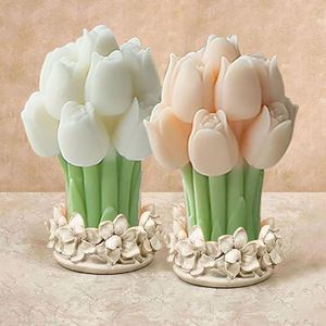 3D <b>Mold</b> Tulip Bouquets Silicone <b>Mold</b> Scented <b>Candles</b>, Handmade, Suitable for Mother's Day and Valentine's Day Home Decoration - Product Image 3