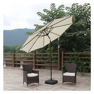 Ombrello pieghevole per ombrellone economico da spiaggia all'aperto promozionale con produttori di supporti