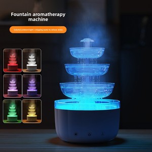 2026 New Fountain Creative 500ml <b>USB</b> Aromatherapy Machine Home Bedroom Desktop Atmosphere Light Heavy Fog Silent Humidifier - Product Image 4