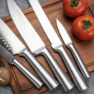 Wholesale <strong>5pcs</strong> Modern Stainless Steel Kitchen <strong>Knife</strong> <strong>Set</strong> Durable 3Cr13 Chef's Blade Cutlery for Kitchen Use - Product Image 3
