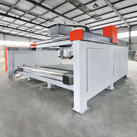 Scie à pont CNC 5 axes GQ-3220DST pour la découpe de pierre 3200x2000mm, machine de découpe automatique robuste pour dalles de granit, marbre et quartz