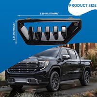 Cubierta de rejilla de parachoques con conducto de aire, lado del pasajero y del conductor, compatible con GMC Sierra 1500 2022 2023 2024 2025, OE # 84869628 GM1038287