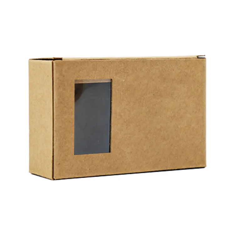 W151 caixa de embalagem de cosméticos de papel adesivo, impressão personalizada com logotipo de alta qualidade, caixa plana de cartão, pvc transparente