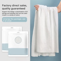 Serviettes de bain et de visage jetables en coton non tissé avec logo personnalisé, vente en gros pour spa, salon, manucure, salle de bain, hôtel